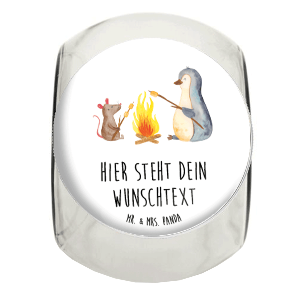 Personalisiertes Bonbonglas Pinguin Lagerfeuer Vorratsdose, Vorratsbehälter, Süßigkeitenglas, Süßigkeitendose, Kaffeedose, Müslidose, Teedose, Keksbehälter, Keksedose, Glasdose, Glasbälter, Vorratsglas, Küchenbehälter, Aufbewahrungsdose, Aufbewahungsglas, Gewürzdose, Küchenorganizer, Snackdose, Pinguin, Maus, Pinguine, Lagerfeuer, Leben, Arbeit, Job, Motivation, Büro, Büroalltag, Lebensspruch, Lebensmotivation, Neustart, Liebe, grillen, Feuer, Marshmallows