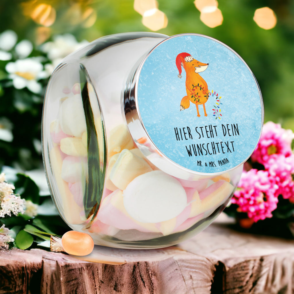 Personalisiertes Bonbonglas Fuchs Weihnachten Vorratsdose, Vorratsbehälter, Süßigkeitenglas, Süßigkeitendose, Kaffeedose, Müslidose, Teedose, Keksbehälter, Keksedose, Glasdose, Glasbälter, Vorratsglas, Küchenbehälter, Aufbewahrungsdose, Aufbewahungsglas, Gewürzdose, Küchenorganizer, Snackdose, Winter, Weihnachten, Weihnachtsdeko, Nikolaus, Advent, Heiligabend, Wintermotiv, Fuchs, Füchse, Spruch schön, Geschenk Weihnachten, Weihnachtsmann, Weihnachtszeit