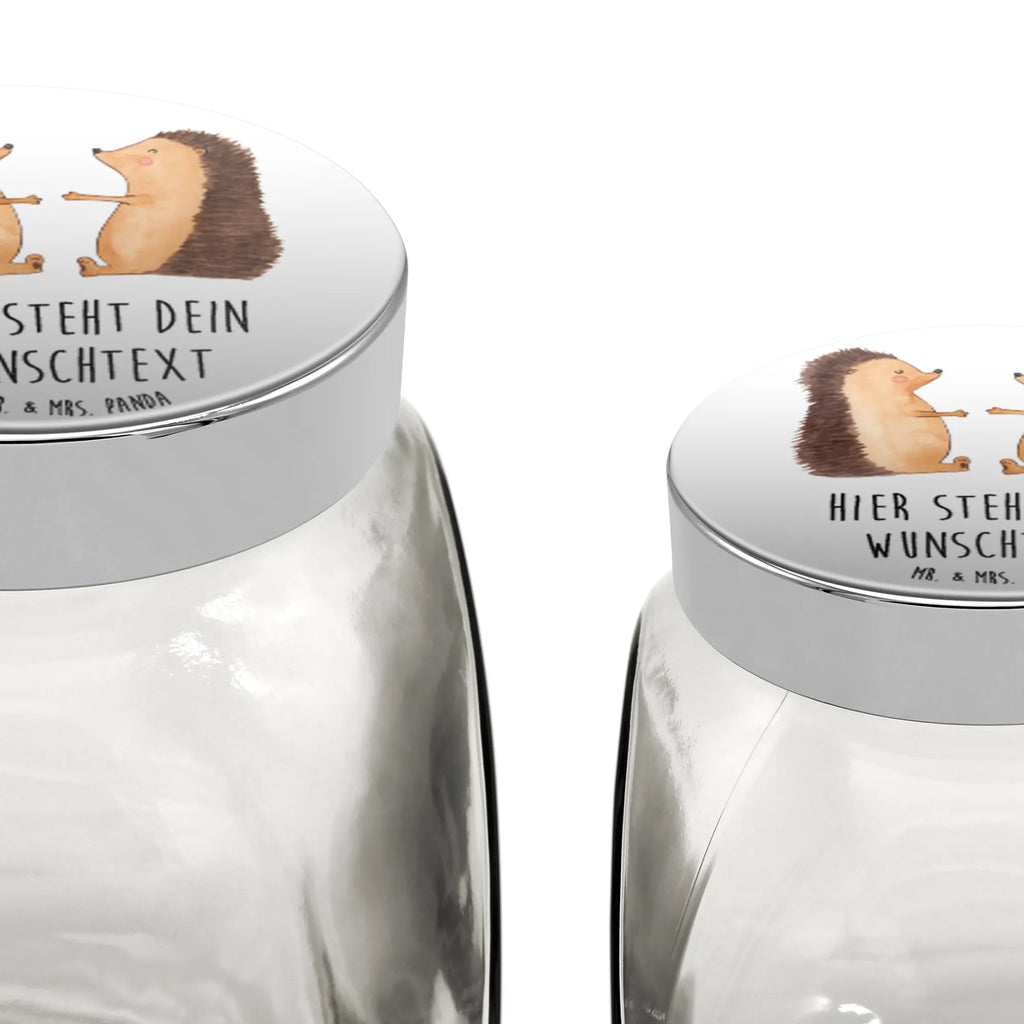 Personalized Candy Jar Hedgehogs in love Vorratsdose, Vorratsbehälter, Süßigkeitenglas, Süßigkeitendose, Kaffeedose, Müslidose, Teedose, Keksbehälter, Keksedose, Glasdose, Glasbälter, Vorratsglas, Küchenbehälter, Aufbewahrungsdose, Aufbewahungsglas, Gewürzdose, Küchenorganizer, Snackdose, Liebe, Partner, Freund, Freundin, Ehemann, Ehefrau, Heiraten, Verlobung, Heiratsantrag, Liebesgeschenk, Jahrestag, Hocheitstag, Verliebt, Verlobt, Verheiratet, Geschenk, Liebesbeweis, Hochzeitstag, Hochzeit, Igel