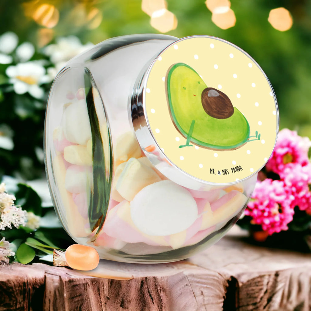 Bonbonglas Avocado schwanger Vorratsdose, Vorratsbehälter, Süßigkeitenglas, Süßigkeitendose, Kaffeedose, Müslidose, Teedose, Keksbehälter, Keksedose, Glasdose, Glasbälter, Vorratsglas, Küchenbehälter, Aufbewahrungsdose, Aufbewahungsglas, Gewürzdose, Küchenorganizer, Snackdose, Avocado, Veggie, Vegan, Gesund, schwanger, Schwangerschaft, Babyparty, Babyshower