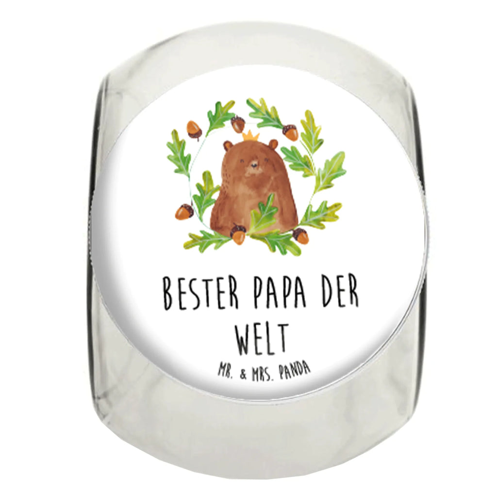 Bonbonglas Bär König Vorratsdose, Vorratsbehälter, Süßigkeitenglas, Süßigkeitendose, Kaffeedose, Müslidose, Teedose, Keksbehälter, Keksedose, Glasdose, Glasbälter, Vorratsglas, Küchenbehälter, Aufbewahrungsdose, Aufbewahungsglas, Gewürzdose, Küchenorganizer, Snackdose, Bär, Teddy, Teddybär, Papa, Papa Bär, bester Vater, bester Papa, weltbester Papa, Vatertag, Vater, Dad, Daddy, Papi