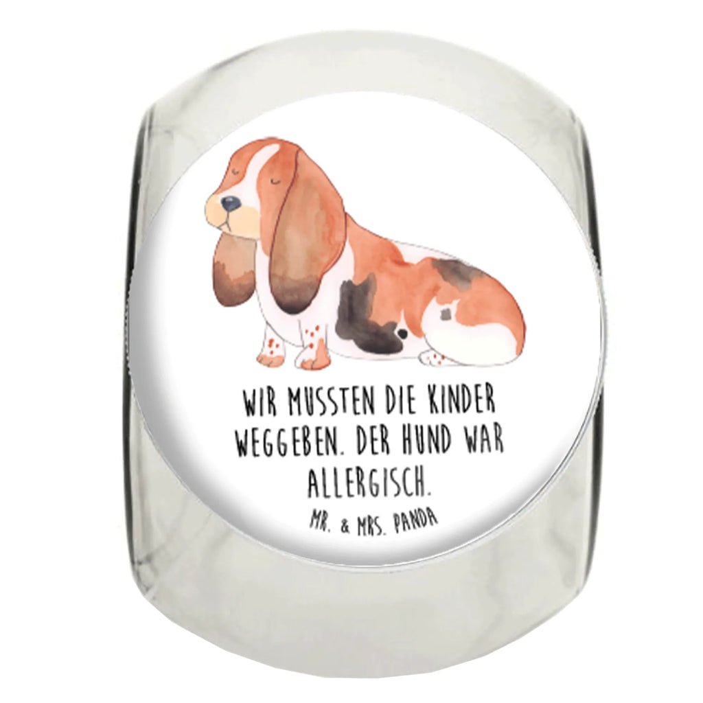 Bonbonglas Hund Basset Hound Vorratsdose, Vorratsbehälter, Süßigkeitenglas, Süßigkeitendose, Kaffeedose, Müslidose, Teedose, Keksbehälter, Keksedose, Glasdose, Glasbälter, Vorratsglas, Küchenbehälter, Aufbewahrungsdose, Aufbewahungsglas, Gewürzdose, Küchenorganizer, Snackdose, Hund, Hundemotiv, Haustier, Hunderasse, Tierliebhaber, Hundebesitzer, Sprüche, Basset Hound, Basset, Hundeliebe, kinderlos