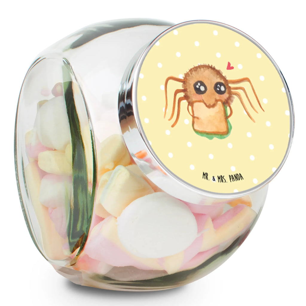 Candy Jar Spider Agathe Sandwich Vorratsdose, Vorratsbehälter, Süßigkeitenglas, Süßigkeitendose, Kaffeedose, Müslidose, Teedose, Keksbehälter, Keksedose, Glasdose, Glasbälter, Vorratsglas, Küchenbehälter, Aufbewahrungsdose, Aufbewahungsglas, Gewürzdose, Küchenorganizer, Snackdose, Spinne Agathe, Spinne, Agathe, Videos, Merchandise, Glück, Mut, Hungrig, Verfressen, Lebensfreude, Alles wird gut, Hunger