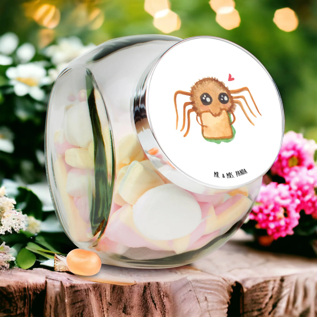 Candy Jar Spider Agathe Sandwich Vorratsdose, Vorratsbehälter, Süßigkeitenglas, Süßigkeitendose, Kaffeedose, Müslidose, Teedose, Keksbehälter, Keksedose, Glasdose, Glasbälter, Vorratsglas, Küchenbehälter, Aufbewahrungsdose, Aufbewahungsglas, Gewürzdose, Küchenorganizer, Snackdose, Spinne Agathe, Spinne, Agathe, Videos, Merchandise, Glück, Mut, Hungrig, Verfressen, Lebensfreude, Alles wird gut, Hunger