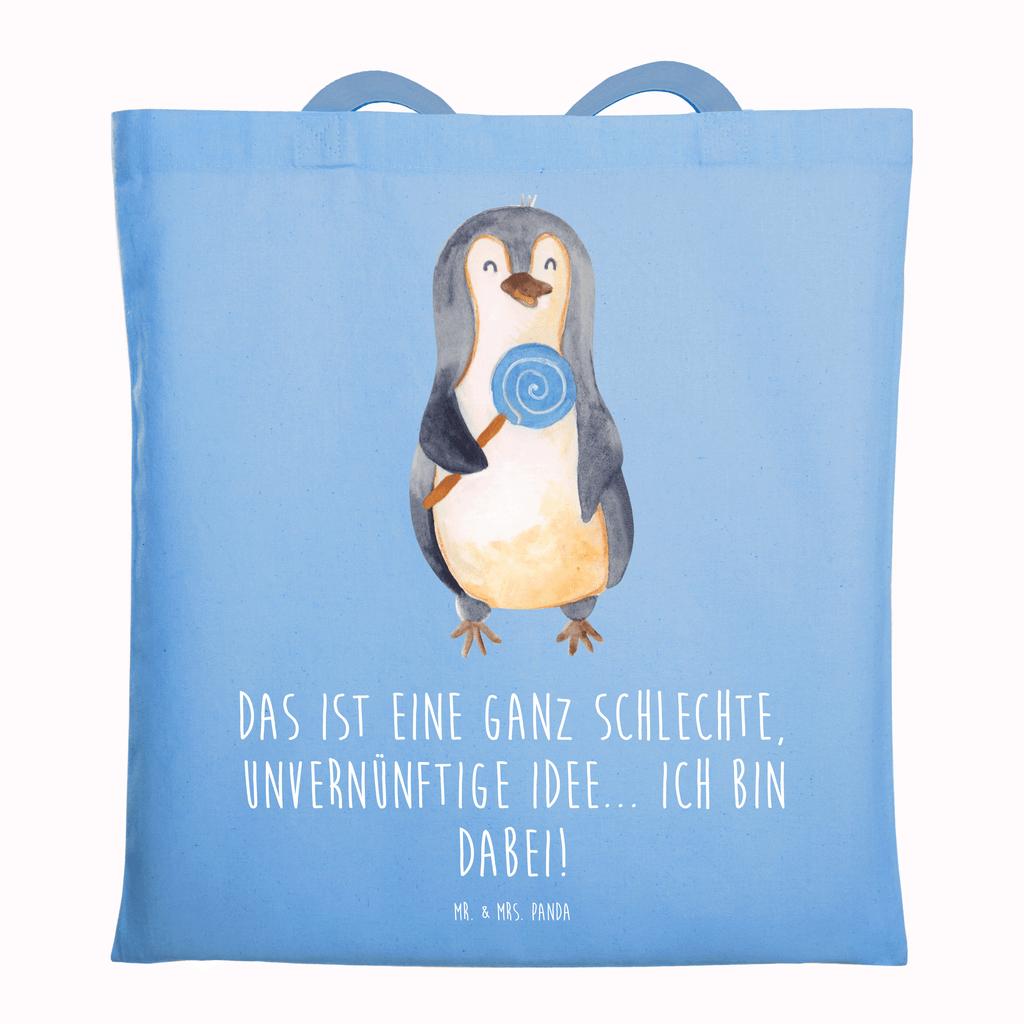 Tragetasche Pinguin Lolli Beuteltasche, Beutel, Einkaufstasche, Jutebeutel, Stoffbeutel, Tasche, Shopper, Umhängetasche, Strandtasche, Schultertasche, Stofftasche, Tragetasche, Badetasche, Jutetasche, Einkaufstüte, Laptoptasche, Pinguin, Pinguine, Lolli, Süßigkeiten, Blödsinn, Spruch, Rebell, Gauner, Ganove, Rabauke