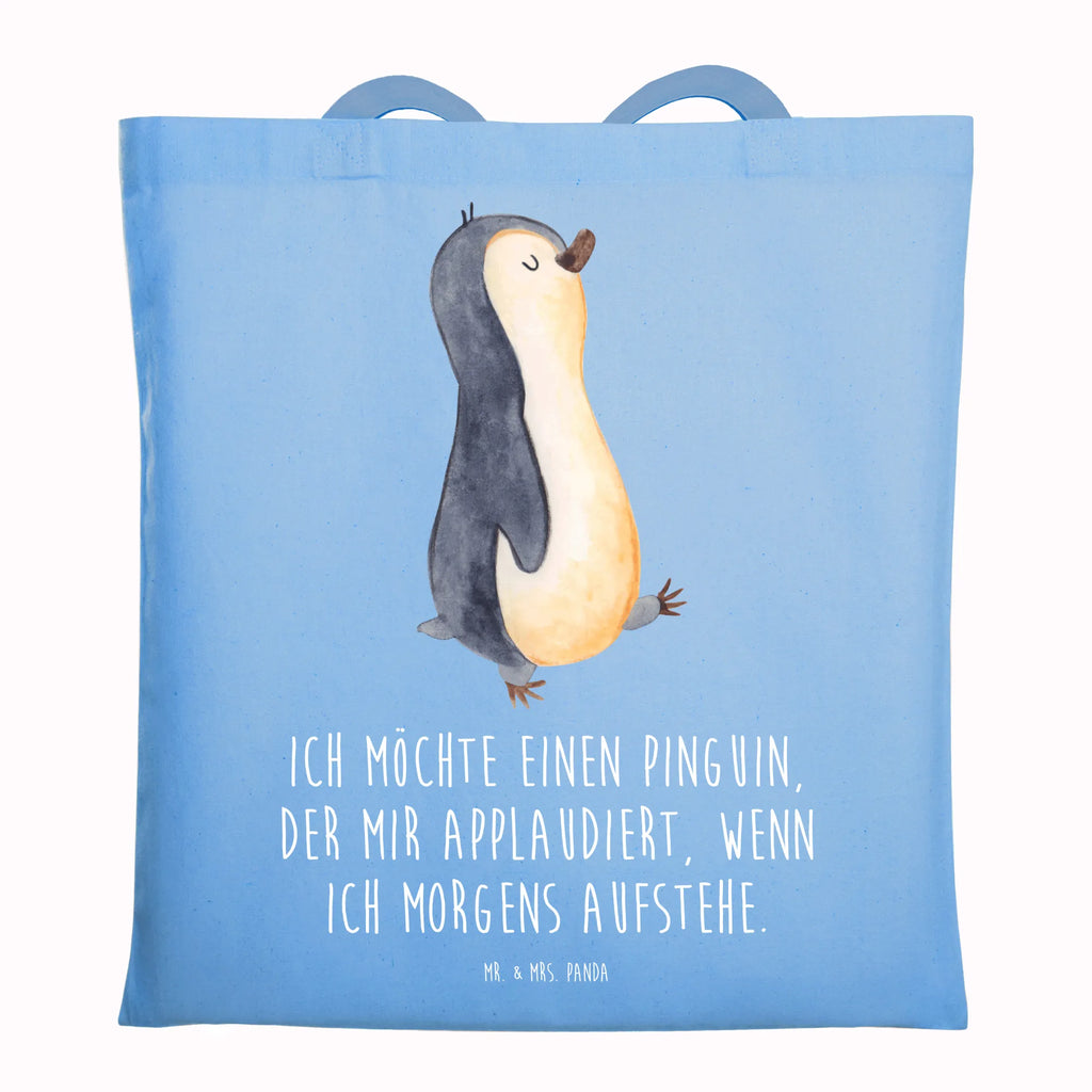 Tragetasche Pinguin marschieren Beuteltasche, Beutel, Einkaufstasche, Jutebeutel, Stoffbeutel, Tasche, Shopper, Umhängetasche, Strandtasche, Schultertasche, Stofftasche, Tragetasche, Badetasche, Jutetasche, Einkaufstüte, Laptoptasche, Pinguin, Pinguine, Frühaufsteher, Langschläfer, Bruder, Schwester, Familie