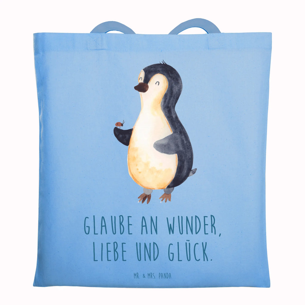 Tragetasche Pinguin Marienkäfer Beuteltasche, Beutel, Einkaufstasche, Jutebeutel, Stoffbeutel, Tasche, Shopper, Umhängetasche, Strandtasche, Schultertasche, Stofftasche, Tragetasche, Badetasche, Jutetasche, Einkaufstüte, Laptoptasche, Pinguin, Pinguine, Marienkäfer, Liebe, Wunder, Glück, Freude, Lebensfreude