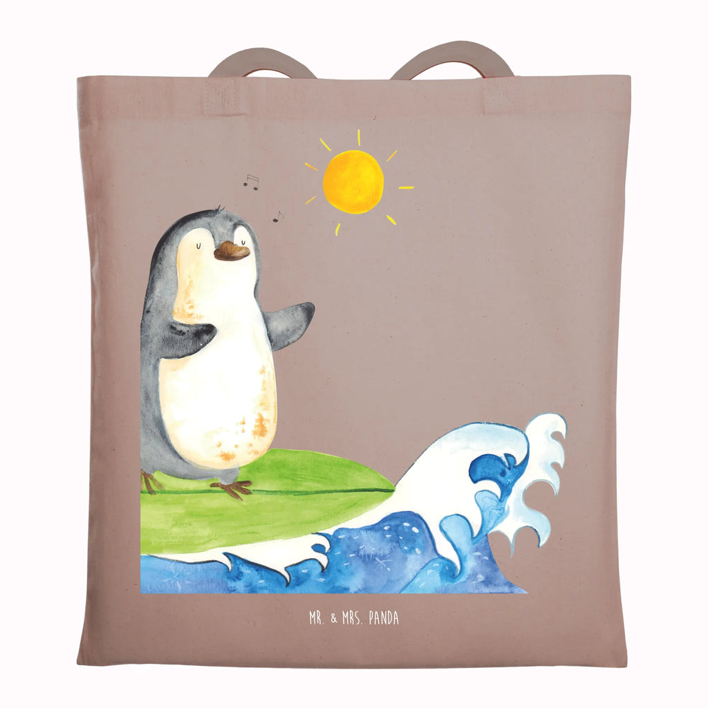 Tragetasche Pinguin Surfer Beuteltasche, Beutel, Einkaufstasche, Jutebeutel, Stoffbeutel, Tasche, Shopper, Umhängetasche, Strandtasche, Schultertasche, Stofftasche, Tragetasche, Badetasche, Jutetasche, Einkaufstüte, Laptoptasche, Pinguin, Pinguine, surfen, Surfer, Hawaii, Urlaub, Wellen, Wellen reiten, Portugal