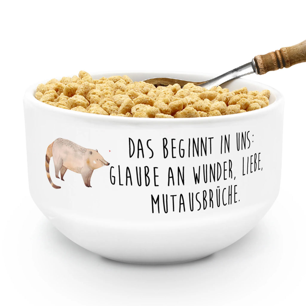 Müslischale Nasenbär Müslischale, Müslischüssel, Früstücksschüssel, Schüssel, Keramik Schüssel, Dessertschüssel, Salatschüssel, Suppenschüssel, Obstschale, Porzellan Schale, Snackschale, Müsli schalen, Müsli schale, Müslischale Keramik, Müslischalen bunt, Weiße Müslischalen, Bunte Müslischalen, Müslischale Porzellan, Müslischale lustig, Keramik Müslischale, Frühstücksschalen, Schöne Müslischalen, Müslischale mit Spruch, Tiermotive, Gute Laune, lustige Sprüche, Tiere, Nasenbär, Nasenbären, Rüsselbär, Bär