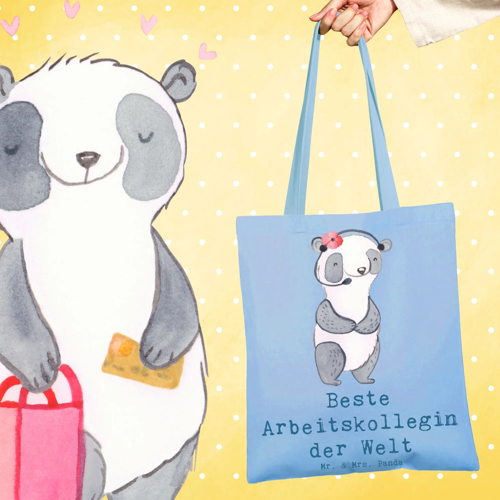 Tragetasche Panda Beste Arbeitskollegin der Welt Beuteltasche, Beutel, Einkaufstasche, Jutebeutel, Stoffbeutel, Tasche, Shopper, Umhängetasche, Strandtasche, Schultertasche, Stofftasche, Tragetasche, Badetasche, Jutetasche, Einkaufstüte, Laptoptasche, für, Dankeschön, Geschenk, Schenken, Geburtstag, Geburtstagsgeschenk, Geschenkidee, Danke, Bedanken, Mitbringsel, Freude machen, Geschenktipp, Arbeitskollegin, Kollegin, Freundin, Büro, Abschiedsgeschenk, Ruhestand, Arbeit, Mitarbeiterin, Berufsgenossin, Beruf