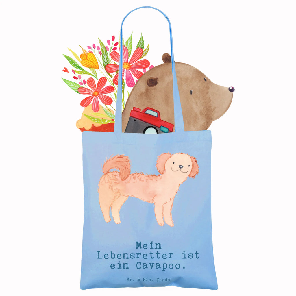 Tragetasche Cavapoo Lebensretter Beuteltasche, Beutel, Einkaufstasche, Jutebeutel, Stoffbeutel, Tasche, Shopper, Umhängetasche, Strandtasche, Schultertasche, Stofftasche, Tragetasche, Badetasche, Jutetasche, Einkaufstüte, Laptoptasche, Hund, Hunderasse, Rassehund, Hundebesitzer, Geschenk, Tierfreund, Schenken, Welpe, Cavapoo, Cavoodle