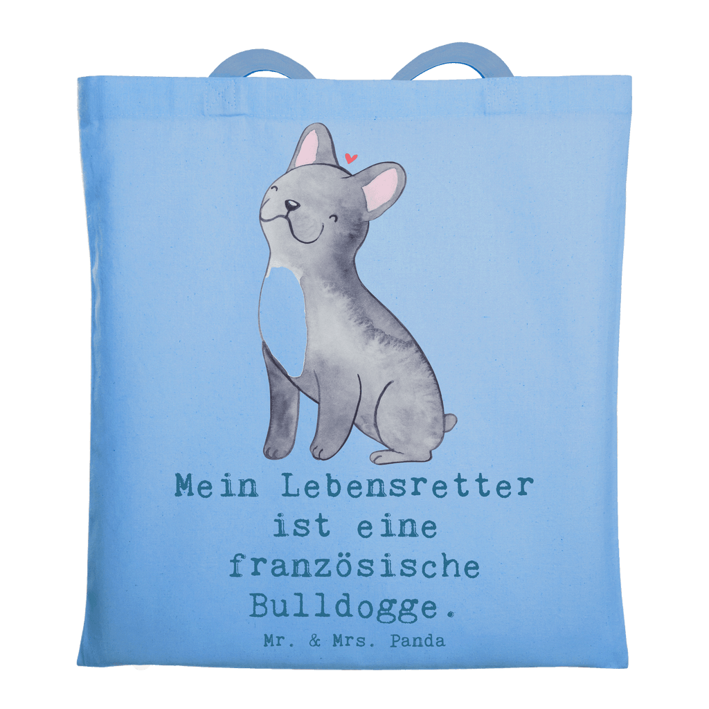 Tragetasche Französische Bulldogge Lebensretter Beuteltasche, Beutel, Einkaufstasche, Jutebeutel, Stoffbeutel, Tasche, Shopper, Umhängetasche, Strandtasche, Schultertasche, Stofftasche, Tragetasche, Badetasche, Jutetasche, Einkaufstüte, Laptoptasche, Hund, Hunderasse, Rassehund, Hundebesitzer, Geschenk, Tierfreund, Schenken, Welpe, Französische Bulldogge