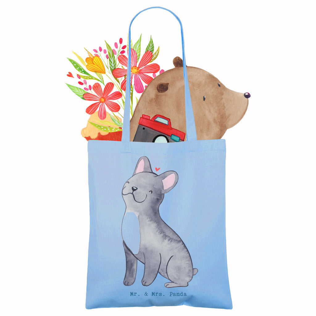 Tragetasche Französische Bulldogge Lebensretter Beuteltasche, Beutel, Einkaufstasche, Jutebeutel, Stoffbeutel, Tasche, Shopper, Umhängetasche, Strandtasche, Schultertasche, Stofftasche, Tragetasche, Badetasche, Jutetasche, Einkaufstüte, Laptoptasche, Hund, Hunderasse, Rassehund, Hundebesitzer, Geschenk, Tierfreund, Schenken, Welpe, Französische Bulldogge