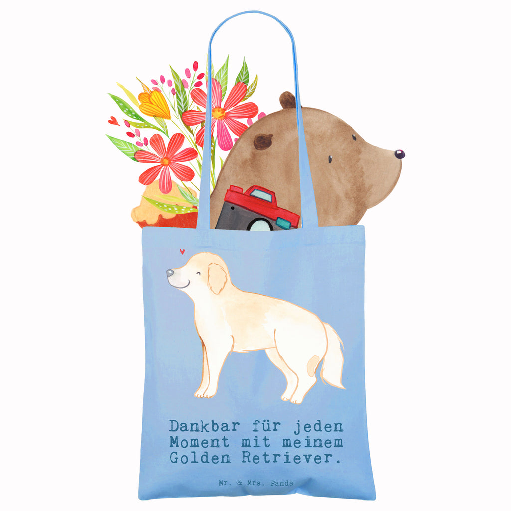 Tragetasche Golden Retriever Moment Beuteltasche, Beutel, Einkaufstasche, Jutebeutel, Stoffbeutel, Tasche, Shopper, Umhängetasche, Strandtasche, Schultertasche, Stofftasche, Tragetasche, Badetasche, Jutetasche, Einkaufstüte, Laptoptasche, Hund, Hunderasse, Rassehund, Hundebesitzer, Geschenk, Tierfreund, Schenken, Welpe, Golden Retriever, Goldie Hund