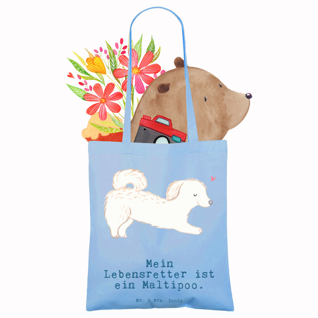 Tragetasche Maltipoo Lebensretter Beuteltasche, Beutel, Einkaufstasche, Jutebeutel, Stoffbeutel, Tasche, Shopper, Umhängetasche, Strandtasche, Schultertasche, Stofftasche, Tragetasche, Badetasche, Jutetasche, Einkaufstüte, Laptoptasche, Hund, Hunderasse, Rassehund, Hundebesitzer, Geschenk, Tierfreund, Schenken, Welpe, Maltipoo, Kreuzung, Mischling