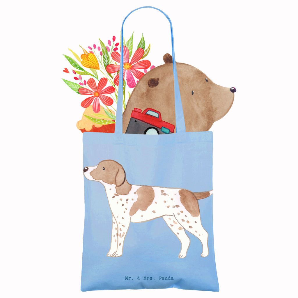 Tragetasche Pointer Moment Beuteltasche, Beutel, Einkaufstasche, Jutebeutel, Stoffbeutel, Tasche, Shopper, Umhängetasche, Strandtasche, Schultertasche, Stofftasche, Tragetasche, Badetasche, Jutetasche, Einkaufstüte, Laptoptasche, Hund, Hunderasse, Rassehund, Hundebesitzer, Geschenk, Tierfreund, Schenken, Welpe, English Pointer, Pointer