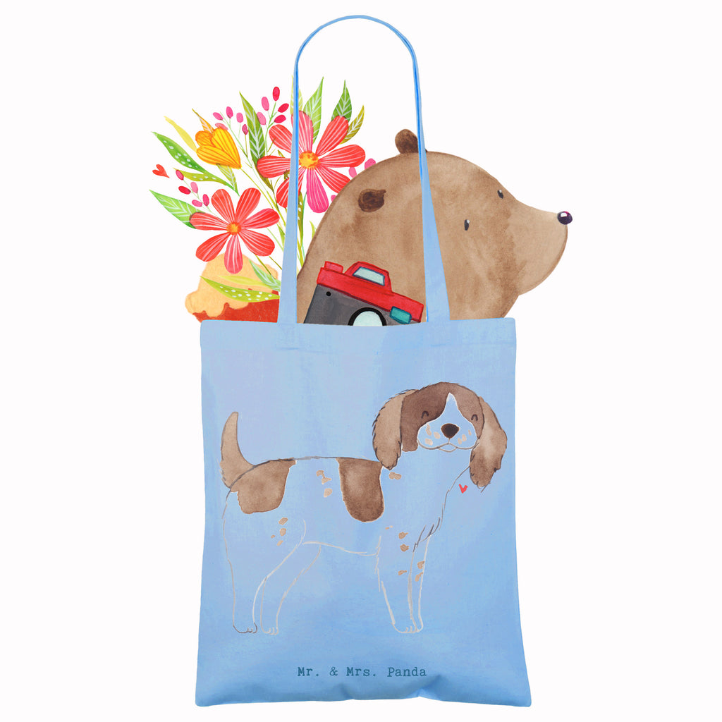 Tragetasche English Springer Spaniel Lebensretter Beuteltasche, Beutel, Einkaufstasche, Jutebeutel, Stoffbeutel, Tasche, Shopper, Umhängetasche, Strandtasche, Schultertasche, Stofftasche, Tragetasche, Badetasche, Jutetasche, Einkaufstüte, Laptoptasche, Hund, Hunderasse, Rassehund, Hundebesitzer, Geschenk, Tierfreund, Schenken, Welpe, English Springer Spaniel