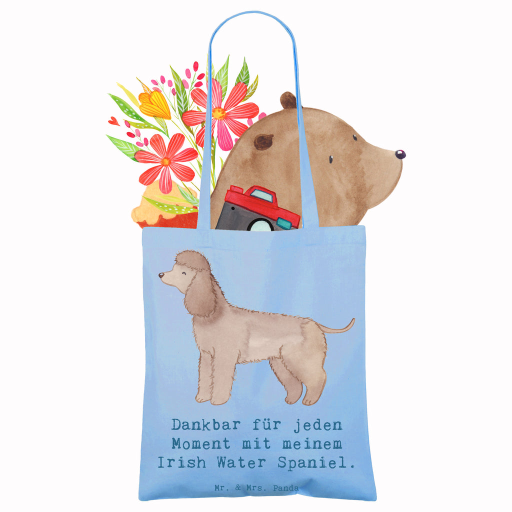 Tragetasche Irish Water Spaniel Moment Beuteltasche, Beutel, Einkaufstasche, Jutebeutel, Stoffbeutel, Tasche, Shopper, Umhängetasche, Strandtasche, Schultertasche, Stofftasche, Tragetasche, Badetasche, Jutetasche, Einkaufstüte, Laptoptasche, Hund, Hunderasse, Rassehund, Hundebesitzer, Geschenk, Tierfreund, Schenken, Welpe, Irish Water Spaniel, Jagdhund