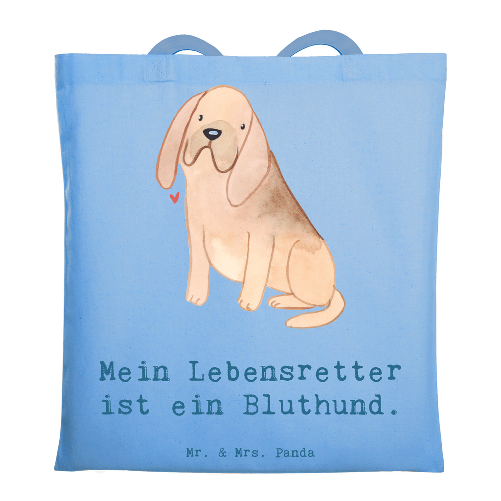 Tragetasche Bloodhound Lebensretter Beuteltasche, Beutel, Einkaufstasche, Jutebeutel, Stoffbeutel, Tasche, Shopper, Umhängetasche, Strandtasche, Schultertasche, Stofftasche, Tragetasche, Badetasche, Jutetasche, Einkaufstüte, Laptoptasche, Hund, Hunderasse, Rassehund, Hundebesitzer, Geschenk, Tierfreund, Schenken, Welpe, Bluthund, Bloodhound, St. Hubertushund, Chien de Saint Hubert