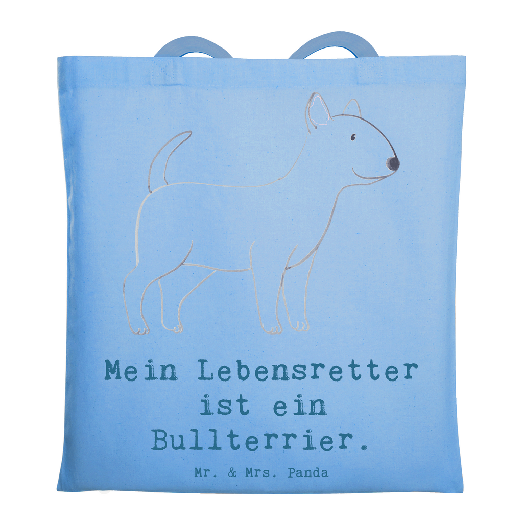 Tragetasche Bullterrier Lebensretter Beuteltasche, Beutel, Einkaufstasche, Jutebeutel, Stoffbeutel, Tasche, Shopper, Umhängetasche, Strandtasche, Schultertasche, Stofftasche, Tragetasche, Badetasche, Jutetasche, Einkaufstüte, Laptoptasche, Hund, Hunderasse, Rassehund, Hundebesitzer, Geschenk, Tierfreund, Schenken, Welpe, Bullterrier