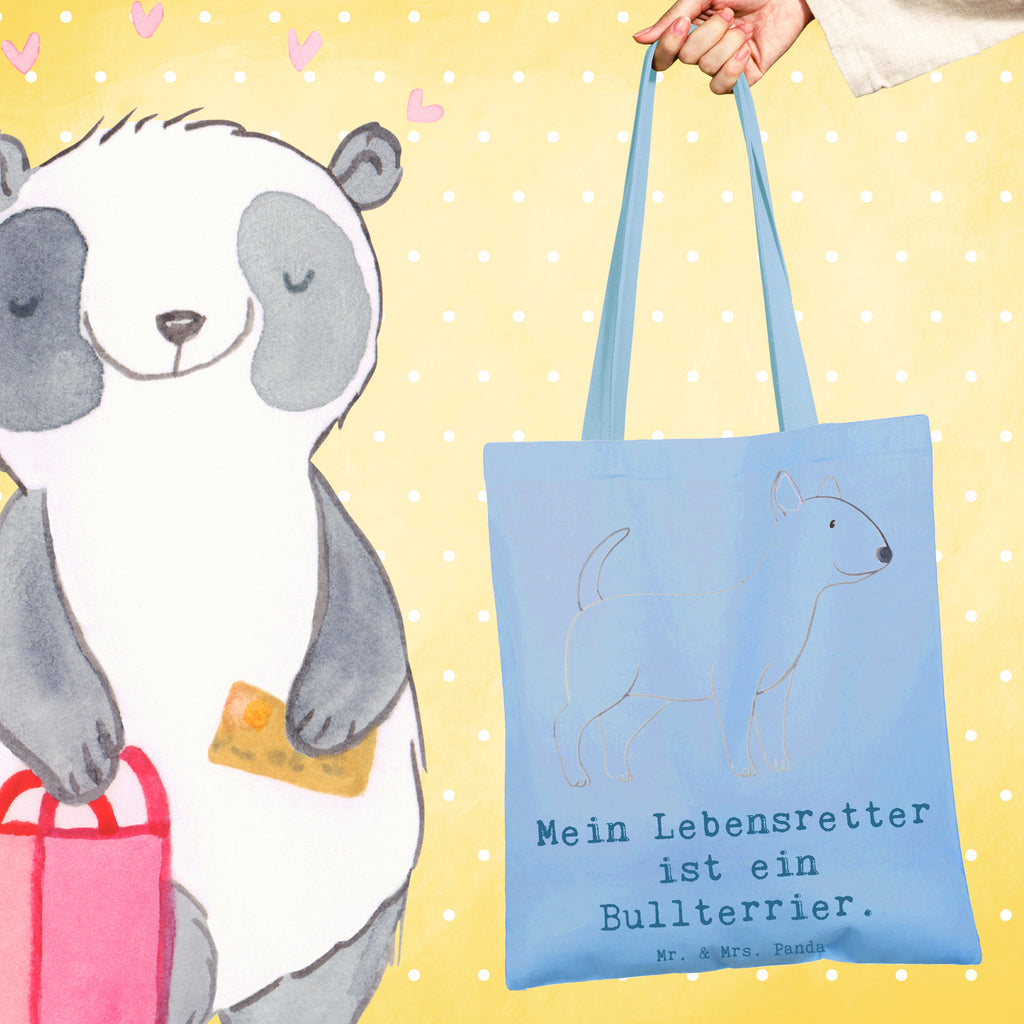 Tragetasche Bullterrier Lebensretter Beuteltasche, Beutel, Einkaufstasche, Jutebeutel, Stoffbeutel, Tasche, Shopper, Umhängetasche, Strandtasche, Schultertasche, Stofftasche, Tragetasche, Badetasche, Jutetasche, Einkaufstüte, Laptoptasche, Hund, Hunderasse, Rassehund, Hundebesitzer, Geschenk, Tierfreund, Schenken, Welpe, Bullterrier