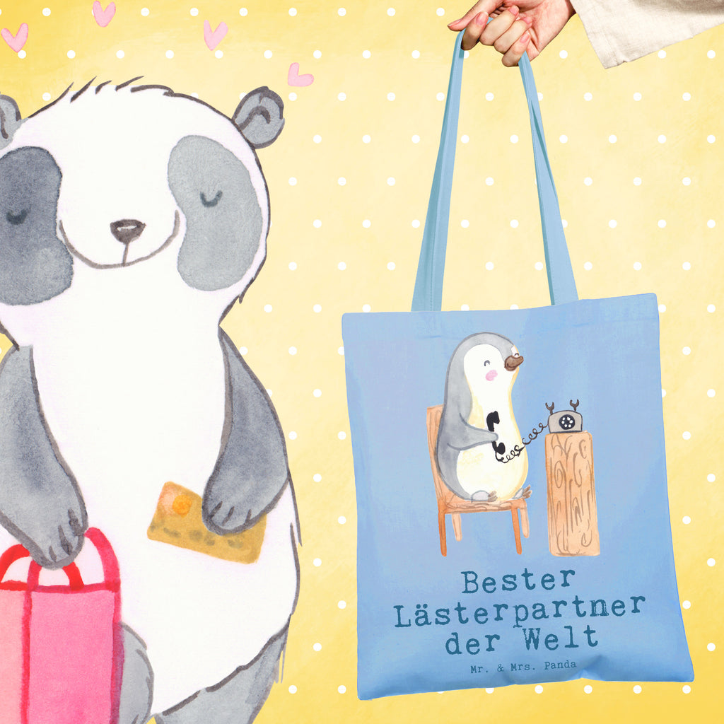 Tragetasche Pinguin Bester Lästerpartner der Welt Beuteltasche, Beutel, Einkaufstasche, Jutebeutel, Stoffbeutel, Tasche, Shopper, Umhängetasche, Strandtasche, Schultertasche, Stofftasche, Tragetasche, Badetasche, Jutetasche, Einkaufstüte, Laptoptasche, für, Dankeschön, Geschenk, Schenken, Geburtstag, Geburtstagsgeschenk, Geschenkidee, Danke, Bedanken, Mitbringsel, Freude machen, Geschenktipp, Lästerpartner, Lesterpartner, lestern, Lästerschwester, Lästern, beste Freundin, Freundin, Spaß, bff