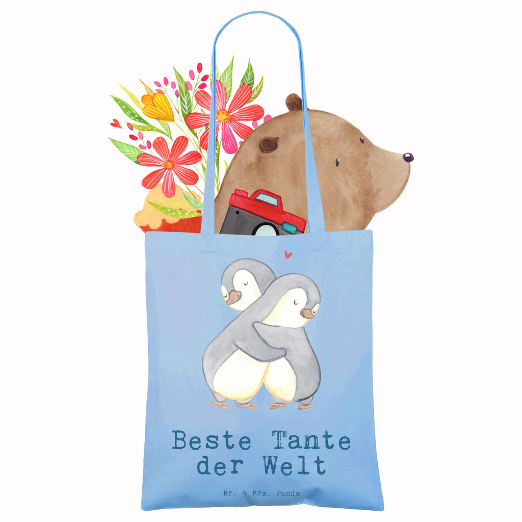 Tragetasche Pinguin Beste Tante der Welt Beuteltasche, Beutel, Einkaufstasche, Jutebeutel, Stoffbeutel, Tasche, Shopper, Umhängetasche, Strandtasche, Schultertasche, Stofftasche, Tragetasche, Badetasche, Jutetasche, Einkaufstüte, Laptoptasche, für, Dankeschön, Geschenk, Schenken, Geburtstag, Geburtstagsgeschenk, Geschenkidee, Danke, Bedanken, Mitbringsel, Freude machen, Geschenktipp, Tante, Patentante, Paten Tante, Lieblingstante, Taufpartner, Taufe, Familie, Kleinigkeit, Nichte, Neffe