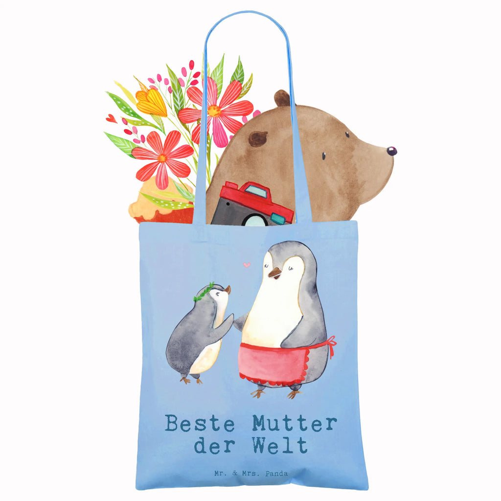 Tragetasche Pinguin Beste Mutter der Welt Beuteltasche, Beutel, Einkaufstasche, Jutebeutel, Stoffbeutel, Tasche, Shopper, Umhängetasche, Strandtasche, Schultertasche, Stofftasche, Tragetasche, Badetasche, Jutetasche, Einkaufstüte, Laptoptasche, für, Dankeschön, Geschenk, Schenken, Geburtstag, Geburtstagsgeschenk, Geschenkidee, Danke, Bedanken, Mitbringsel, Freude machen, Geschenktipp, Mama, Mami, Mutter, Muttertag, Mutti, Ma, Tochter, Sohn, Beste Mama, Beste, Supermama