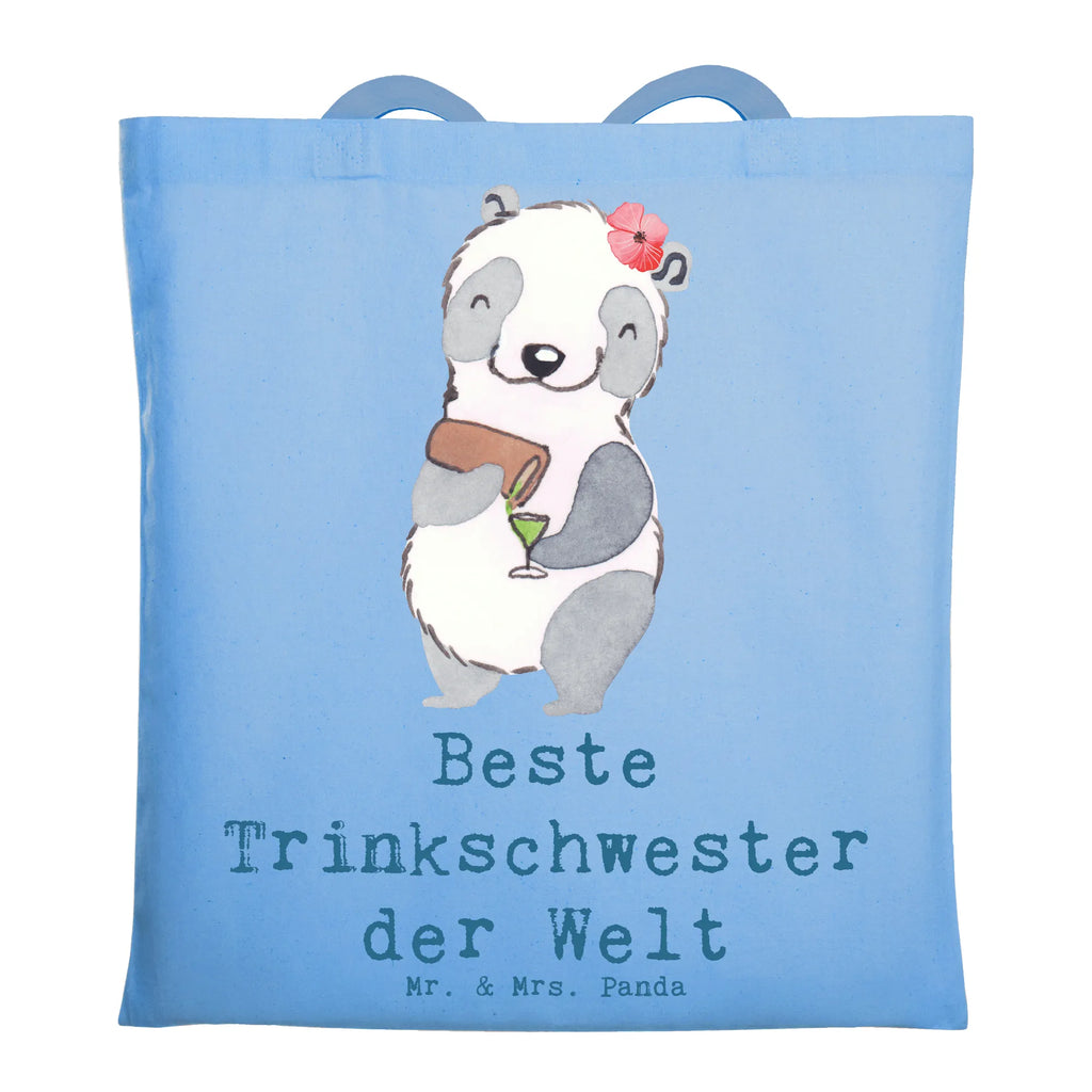 Tragetasche Panda Beste Trinkschwester der Welt Beuteltasche, Beutel, Einkaufstasche, Jutebeutel, Stoffbeutel, Tasche, Shopper, Umhängetasche, Strandtasche, Schultertasche, Stofftasche, Tragetasche, Badetasche, Jutetasche, Einkaufstüte, Laptoptasche, für, Dankeschön, Geschenk, Schenken, Geburtstag, Geburtstagsgeschenk, Geschenkidee, Danke, Bedanken, Mitbringsel, Freude machen, Geschenktipp, Trinkschwester, Saufschwester, Schwester, Sister, Freundin, Party, Bae, Trinken, Alkohol, Wochenende, Kleinigkeit, Sister from another Mister