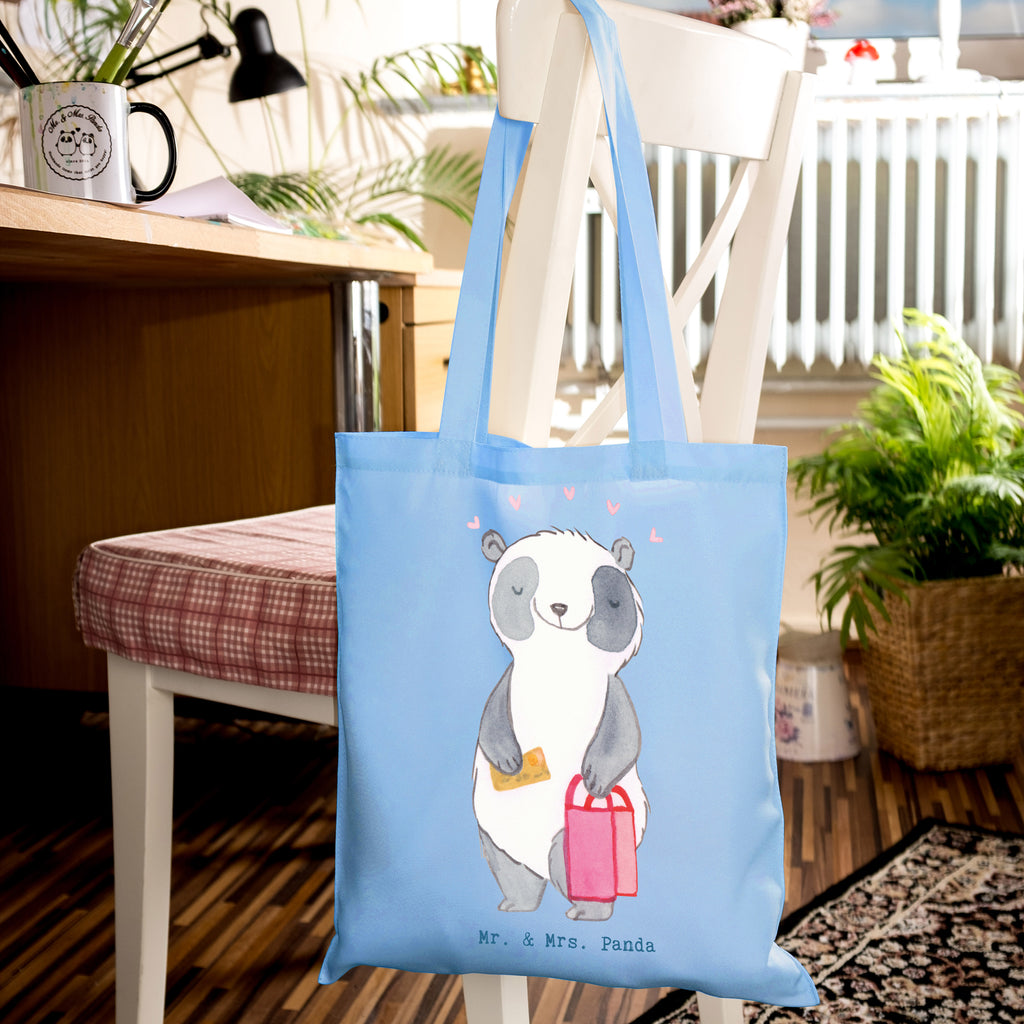 Tragetasche Panda Shopping Beuteltasche, Beutel, Einkaufstasche, Jutebeutel, Stoffbeutel, Tasche, Shopper, Umhängetasche, Strandtasche, Schultertasche, Stofftasche, Tragetasche, Badetasche, Jutetasche, Einkaufstüte, Laptoptasche, Geschenk, Sport, Sportart, Hobby, Schenken, Danke, Dankeschön, Auszeichnung, Gewinn, Sportler, Shopping, shoppen, einkaufen