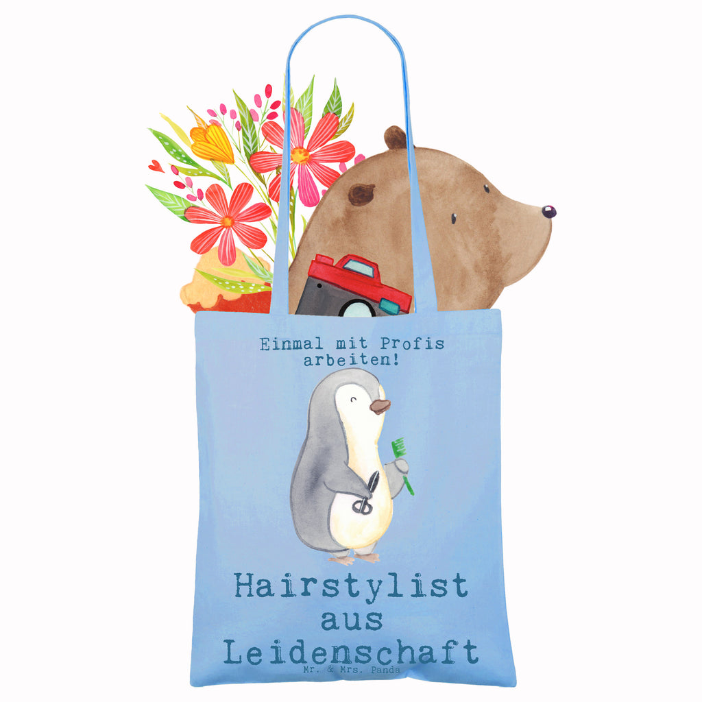 Tragetasche Hairstylist aus Leidenschaft Beuteltasche, Beutel, Einkaufstasche, Jutebeutel, Stoffbeutel, Tasche, Shopper, Umhängetasche, Strandtasche, Schultertasche, Stofftasche, Tragetasche, Badetasche, Jutetasche, Einkaufstüte, Laptoptasche, Beruf, Ausbildung, Jubiläum, Abschied, Rente, Kollege, Kollegin, Geschenk, Schenken, Arbeitskollege, Mitarbeiter, Firma, Danke, Dankeschön, Frisör, Haarstylist, Hairstylist, Friseursalon, Barbier, Coiffeur, Eröffnung Friseur