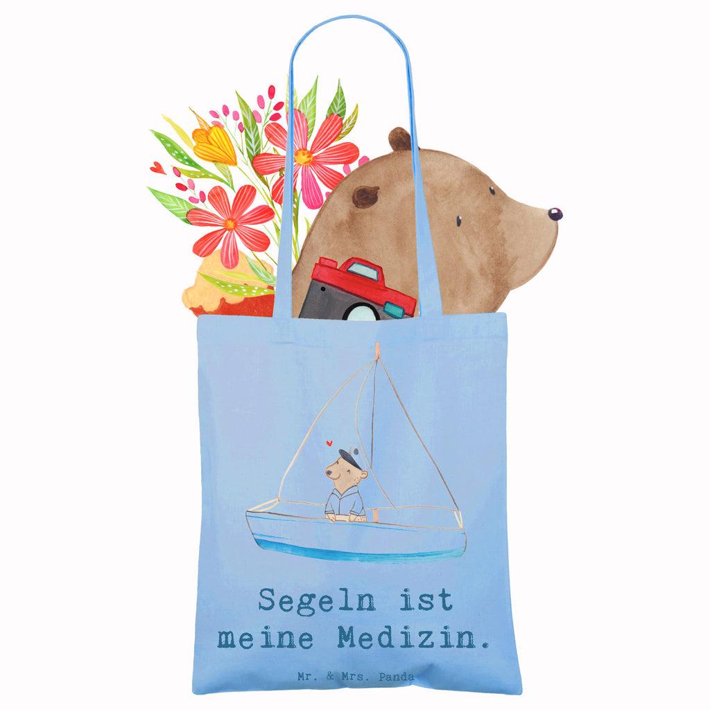 Tragetasche Bär Segeln Beuteltasche, Beutel, Einkaufstasche, Jutebeutel, Stoffbeutel, Tasche, Shopper, Umhängetasche, Strandtasche, Schultertasche, Stofftasche, Tragetasche, Badetasche, Jutetasche, Einkaufstüte, Laptoptasche, Geschenk, Sport, Sportart, Hobby, Schenken, Danke, Dankeschön, Auszeichnung, Gewinn, Sportler, segeln, Segeltörn, Segelboot, Segelschule, Yachtclub