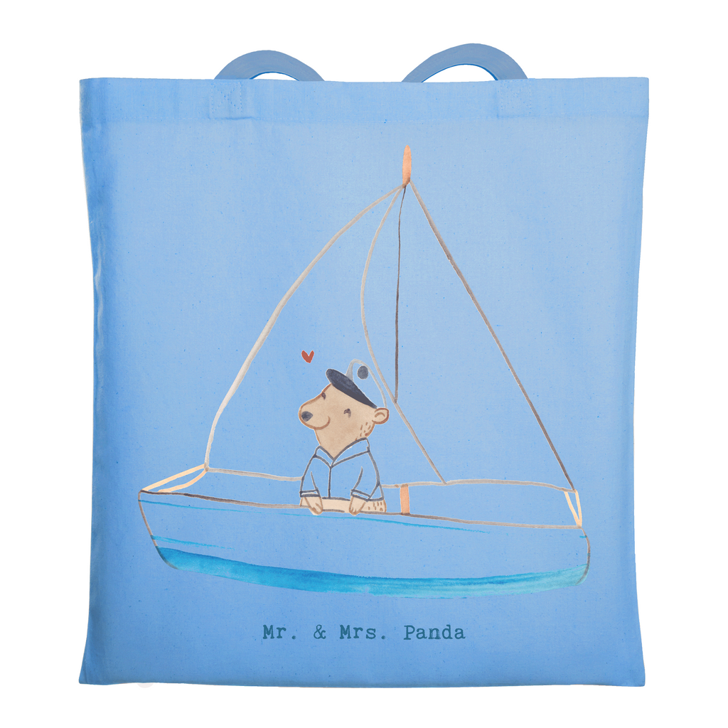 Tragetasche Bär Segeln Beuteltasche, Beutel, Einkaufstasche, Jutebeutel, Stoffbeutel, Tasche, Shopper, Umhängetasche, Strandtasche, Schultertasche, Stofftasche, Tragetasche, Badetasche, Jutetasche, Einkaufstüte, Laptoptasche, Geschenk, Sport, Sportart, Hobby, Schenken, Danke, Dankeschön, Auszeichnung, Gewinn, Sportler, segeln, Segeltörn, Segelboot, Segelschule, Yachtclub