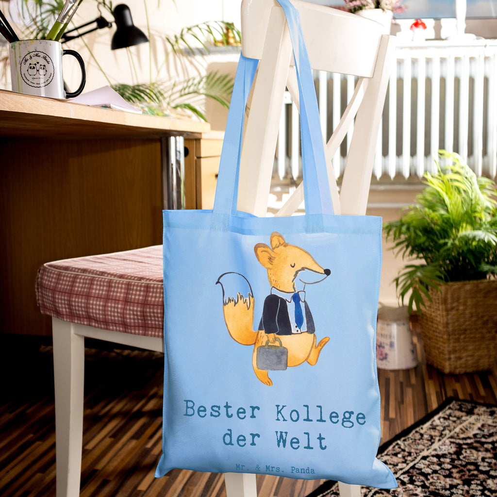 Tragetasche Fuchs Bester Kollege der Welt Beuteltasche, Beutel, Einkaufstasche, Jutebeutel, Stoffbeutel, Tasche, Shopper, Umhängetasche, Strandtasche, Schultertasche, Stofftasche, Tragetasche, Badetasche, Jutetasche, Einkaufstüte, Laptoptasche, für, Dankeschön, Geschenk, Schenken, Geburtstag, Geburtstagsgeschenk, Geschenkidee, Danke, Bedanken, Mitbringsel, Freude machen, Geschenktipp, Arbeitskollege, Kollege, Büro, Abschiedsgeschenk, Ruhestand, Arbeit, Mitarbeiter, Berufsgenosse, Beruf