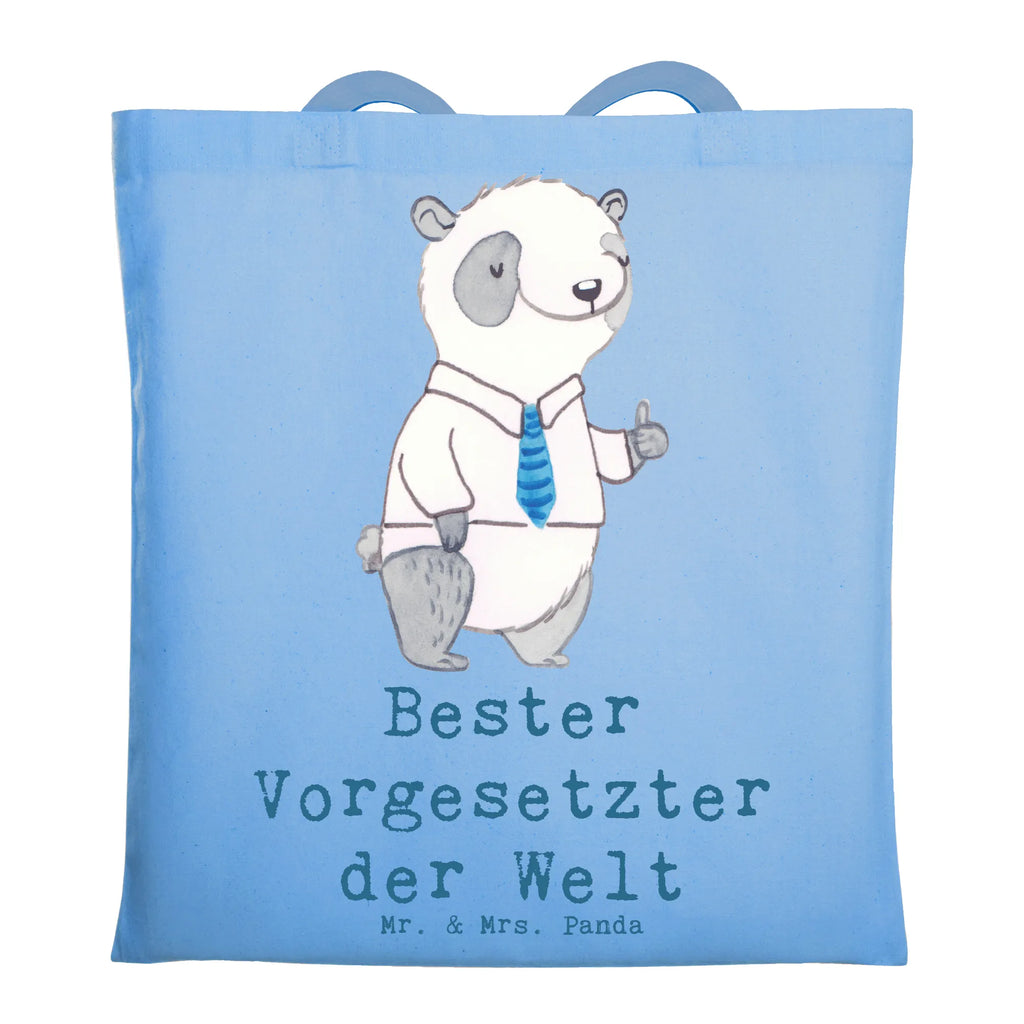 Tragetasche Panda Bester Vorgesetzter der Welt Beuteltasche, Beutel, Einkaufstasche, Jutebeutel, Stoffbeutel, Tasche, Shopper, Umhängetasche, Strandtasche, Schultertasche, Stofftasche, Tragetasche, Badetasche, Jutetasche, Einkaufstüte, Laptoptasche, für, Dankeschön, Geschenk, Schenken, Geburtstag, Geburtstagsgeschenk, Geschenkidee, Danke, Bedanken, Mitbringsel, Freude machen, Geschenktipp, Chef, Boss, Abschiedsgeschenk, Abteilungsleiter, Kollege, Vorgesetzter, Vorgesetzte, Arbeit, Leiter, Arbeitgeber, Führungskraft