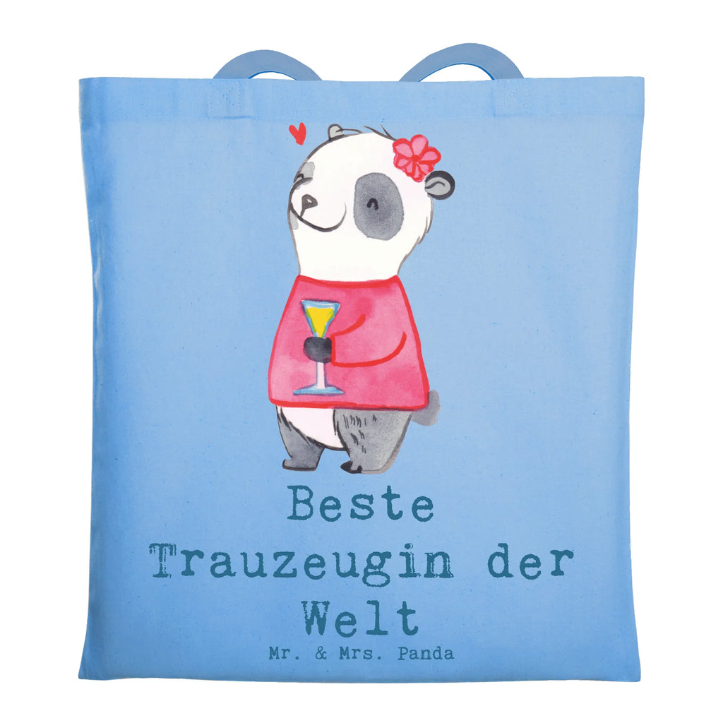 Tragetasche Panda Beste Trauzeugin der Welt Beuteltasche, Beutel, Einkaufstasche, Jutebeutel, Stoffbeutel, Tasche, Shopper, Umhängetasche, Strandtasche, Schultertasche, Stofftasche, Tragetasche, Badetasche, Jutetasche, Einkaufstüte, Laptoptasche, für, Dankeschön, Geschenk, Schenken, Geburtstag, Geburtstagsgeschenk, Geschenkidee, Danke, Bedanken, Mitbringsel, Freude machen, Geschenktipp, Trauzeugin, Trauhzeugin, Freundin, Hochzeit, Heirat, JGA, Trauung, Kirche, Standesamt, Braut