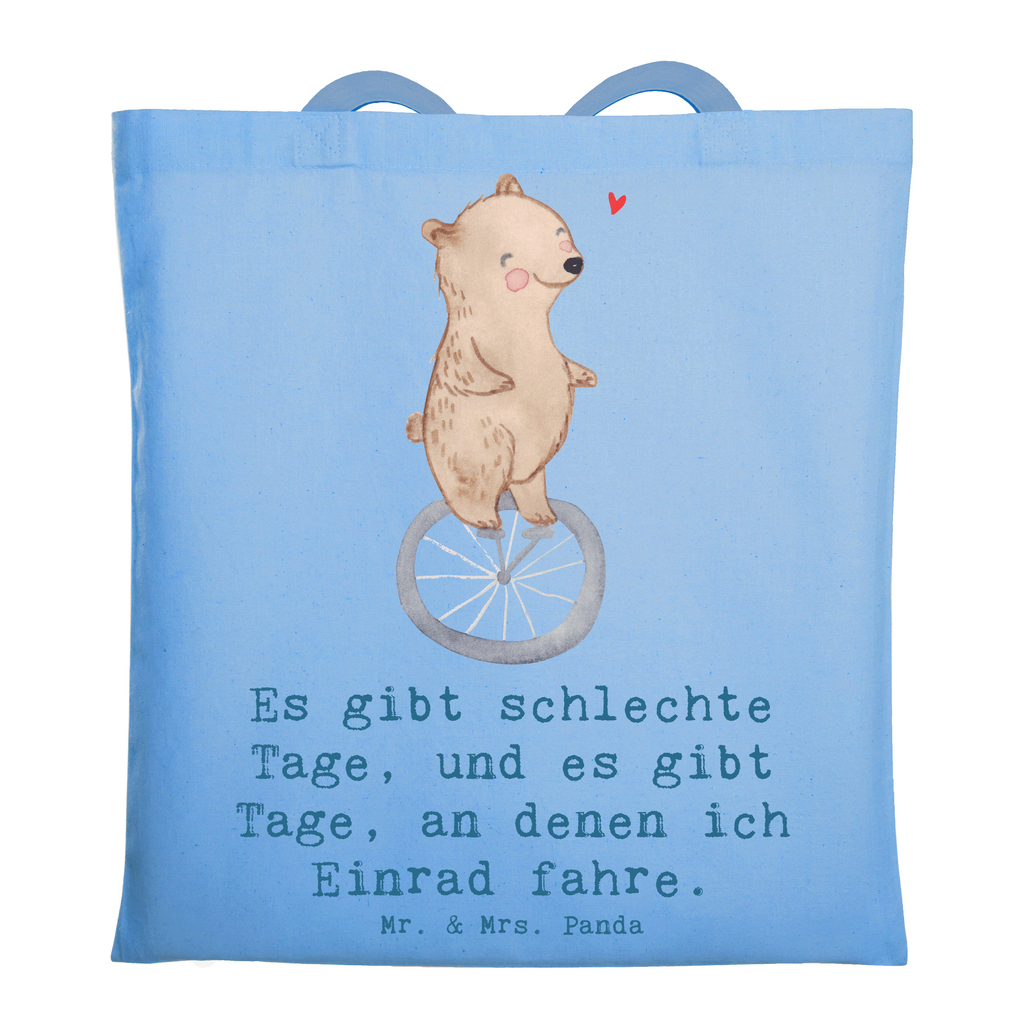 Tragetasche Bär Einrad fahren Beuteltasche, Beutel, Einkaufstasche, Jutebeutel, Stoffbeutel, Tasche, Shopper, Umhängetasche, Strandtasche, Schultertasche, Stofftasche, Tragetasche, Badetasche, Jutetasche, Einkaufstüte, Laptoptasche, Geschenk, Sport, Sportart, Hobby, Schenken, Danke, Dankeschön, Auszeichnung, Gewinn, Sportler, Einrad fahren