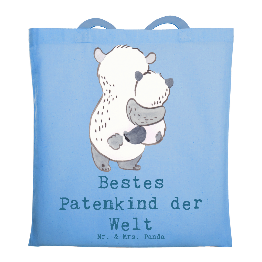 Tragetasche Panda Bestes Patenkind der Welt Beuteltasche, Beutel, Einkaufstasche, Jutebeutel, Stoffbeutel, Tasche, Shopper, Umhängetasche, Strandtasche, Schultertasche, Stofftasche, Tragetasche, Badetasche, Jutetasche, Einkaufstüte, Laptoptasche, für, Dankeschön, Geschenk, Schenken, Geburtstag, Geburtstagsgeschenk, Geschenkidee, Danke, Bedanken, Mitbringsel, Freude machen, Geschenktipp, Patenkind, Paten Kind, Pate, Taufe, Taufgeschenk, Patenonkel, Patentante, Tauffeier, Täufling, Nichte, Neffe