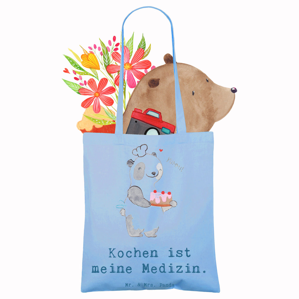 Tragetasche Bär Kochen Beuteltasche, Beutel, Einkaufstasche, Jutebeutel, Stoffbeutel, Tasche, Shopper, Umhängetasche, Strandtasche, Schultertasche, Stofftasche, Tragetasche, Badetasche, Jutetasche, Einkaufstüte, Laptoptasche, Geschenk, Sport, Sportart, Hobby, Schenken, Danke, Dankeschön, Auszeichnung, Gewinn, Sportler, Kochen, Hobbykoch, Hobbyköchin