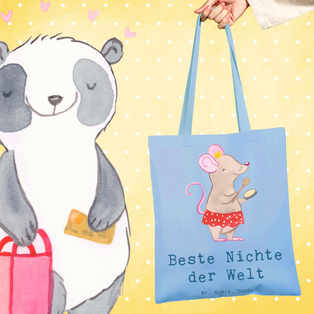 Tragetasche Maus Beste Nichte der Welt Beuteltasche, Beutel, Einkaufstasche, Jutebeutel, Stoffbeutel, Tasche, Shopper, Umhängetasche, Strandtasche, Schultertasche, Stofftasche, Tragetasche, Badetasche, Jutetasche, Einkaufstüte, Laptoptasche, für, Dankeschön, Geschenk, Schenken, Geburtstag, Geburtstagsgeschenk, Geschenkidee, Danke, Bedanken, Mitbringsel, Freude machen, Geschenktipp, Nichte, Onkel, Tante, Patentante, Patenonkel, Patenkind, Taufe, Tochter der Schwester, Tochter des Bruders, Beste