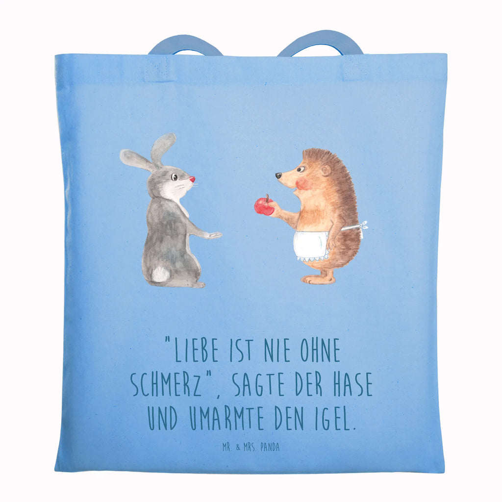 Tragetasche Hase Igel Beuteltasche, Beutel, Einkaufstasche, Jutebeutel, Stoffbeutel, Tasche, Shopper, Umhängetasche, Strandtasche, Schultertasche, Stofftasche, Tragetasche, Badetasche, Jutetasche, Einkaufstüte, Laptoptasche, Tiermotive, Gute Laune, lustige Sprüche, Tiere, Igel und Hase, Igel, Hase, Liebe Spruch, Liebeskummer Geschenk, Herzschmerz, Trösten, Trennungsschmerz, Spruch romantisch