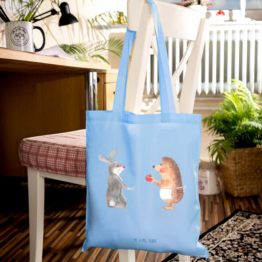 Tragetasche Hase Igel Beuteltasche, Beutel, Einkaufstasche, Jutebeutel, Stoffbeutel, Tasche, Shopper, Umhängetasche, Strandtasche, Schultertasche, Stofftasche, Tragetasche, Badetasche, Jutetasche, Einkaufstüte, Laptoptasche, Tiermotive, Gute Laune, lustige Sprüche, Tiere, Igel und Hase, Igel, Hase, Liebe Spruch, Liebeskummer Geschenk, Herzschmerz, Trösten, Trennungsschmerz, Spruch romantisch