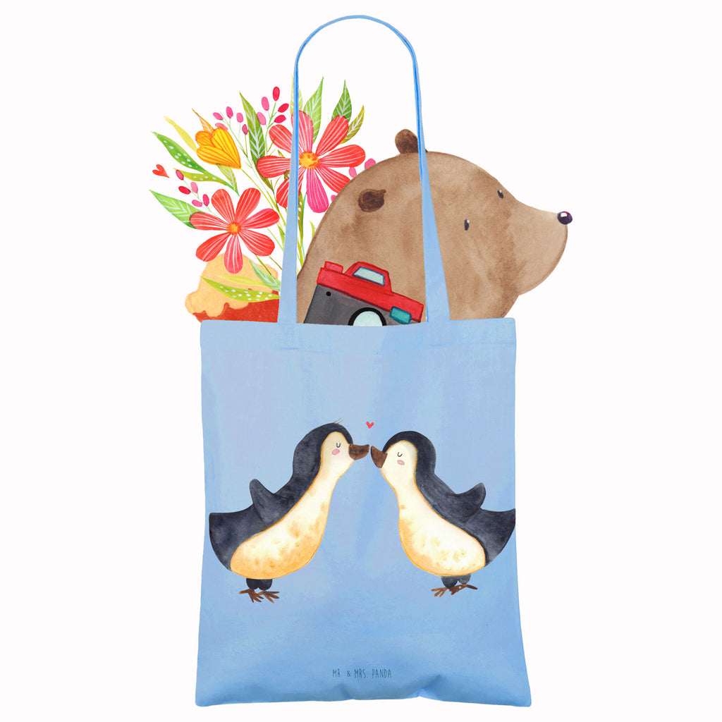 Tragetasche Pinguine Kuss Beuteltasche, Beutel, Einkaufstasche, Jutebeutel, Stoffbeutel, Tasche, Shopper, Umhängetasche, Strandtasche, Schultertasche, Stofftasche, Tragetasche, Badetasche, Jutetasche, Einkaufstüte, Laptoptasche, Liebe, Partner, Freund, Freundin, Ehemann, Ehefrau, Heiraten, Verlobung, Heiratsantrag, Liebesgeschenk, Jahrestag, Hocheitstag, Valentinstag, Geschenk für Frauen, Hochzeitstag, Mitbringsel, Geschenk für Freundin, Geschenk für Partner, Liebesbeweis, für Männer, für Ehemann