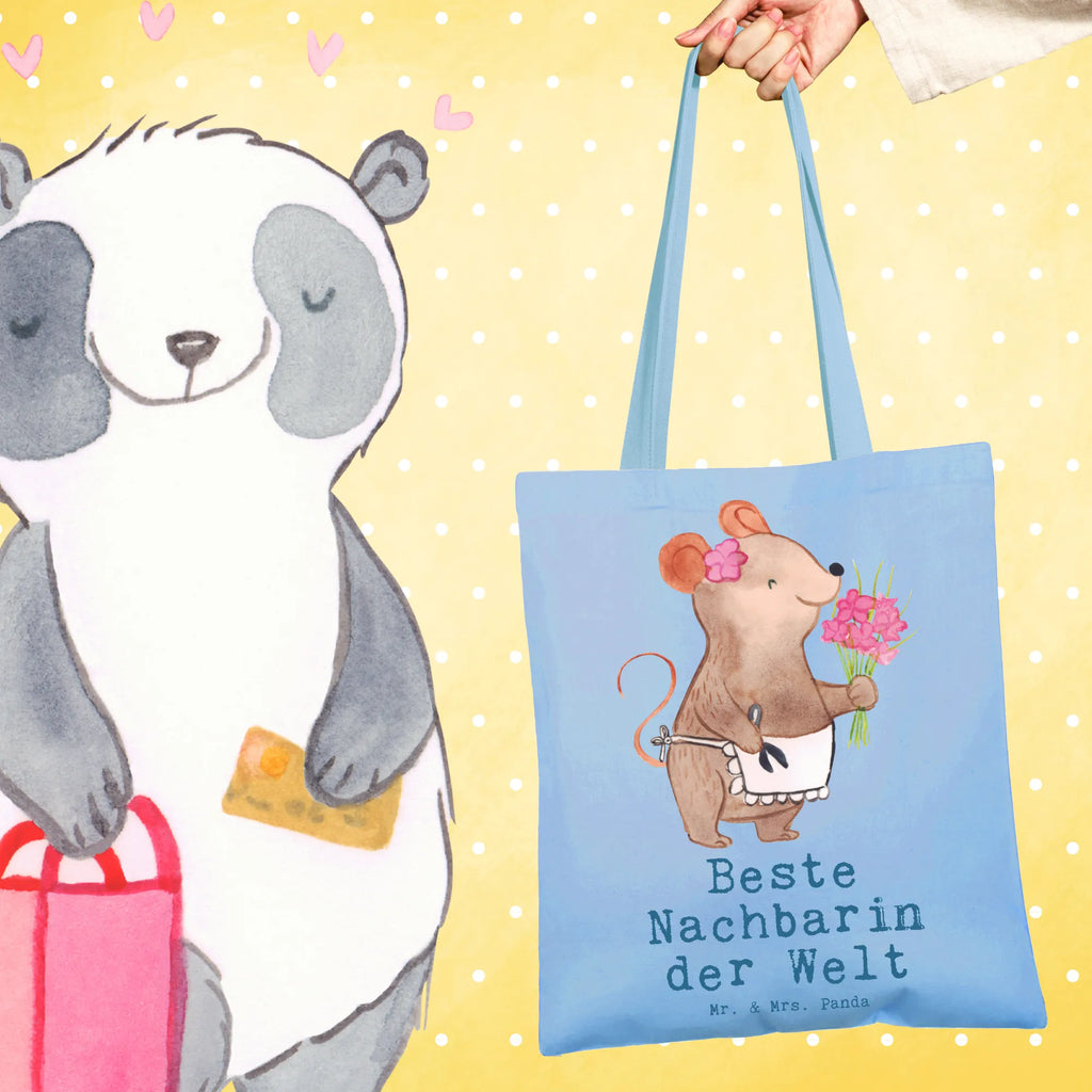 Tragetasche Maus Beste Nachbarin der Welt Beuteltasche, Beutel, Einkaufstasche, Jutebeutel, Stoffbeutel, Tasche, Shopper, Umhängetasche, Strandtasche, Schultertasche, Stofftasche, Tragetasche, Badetasche, Jutetasche, Einkaufstüte, Laptoptasche, für, Dankeschön, Geschenk, Schenken, Geburtstag, Geburtstagsgeschenk, Geschenkidee, Danke, Bedanken, Mitbringsel, Freude machen, Geschenktipp, Nachbarin, Nachbarn, Nachbarschaft, Freundin, Angrenzer, Anwohnerin, Bewohnerin, Freundschaft