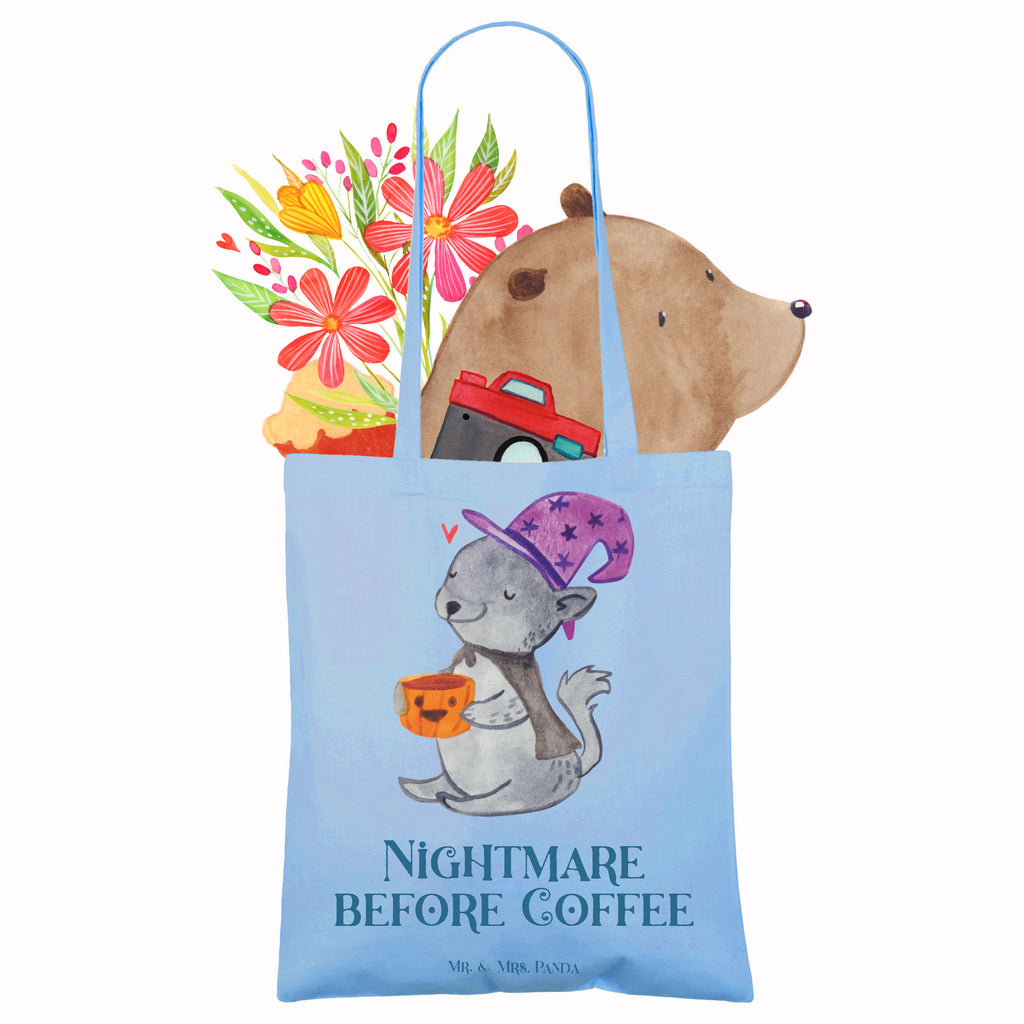 Tragetasche Kater Kaffee Beuteltasche, Beutel, Einkaufstasche, Jutebeutel, Stoffbeutel, Tasche, Shopper, Umhängetasche, Strandtasche, Schultertasche, Stofftasche, Tragetasche, Badetasche, Jutetasche, Einkaufstüte, Laptoptasche, Halloween, Deko, Martinssingen, Dekoration, Geschenke, Schenken, Hexe, Kater, Kaffee, Magie