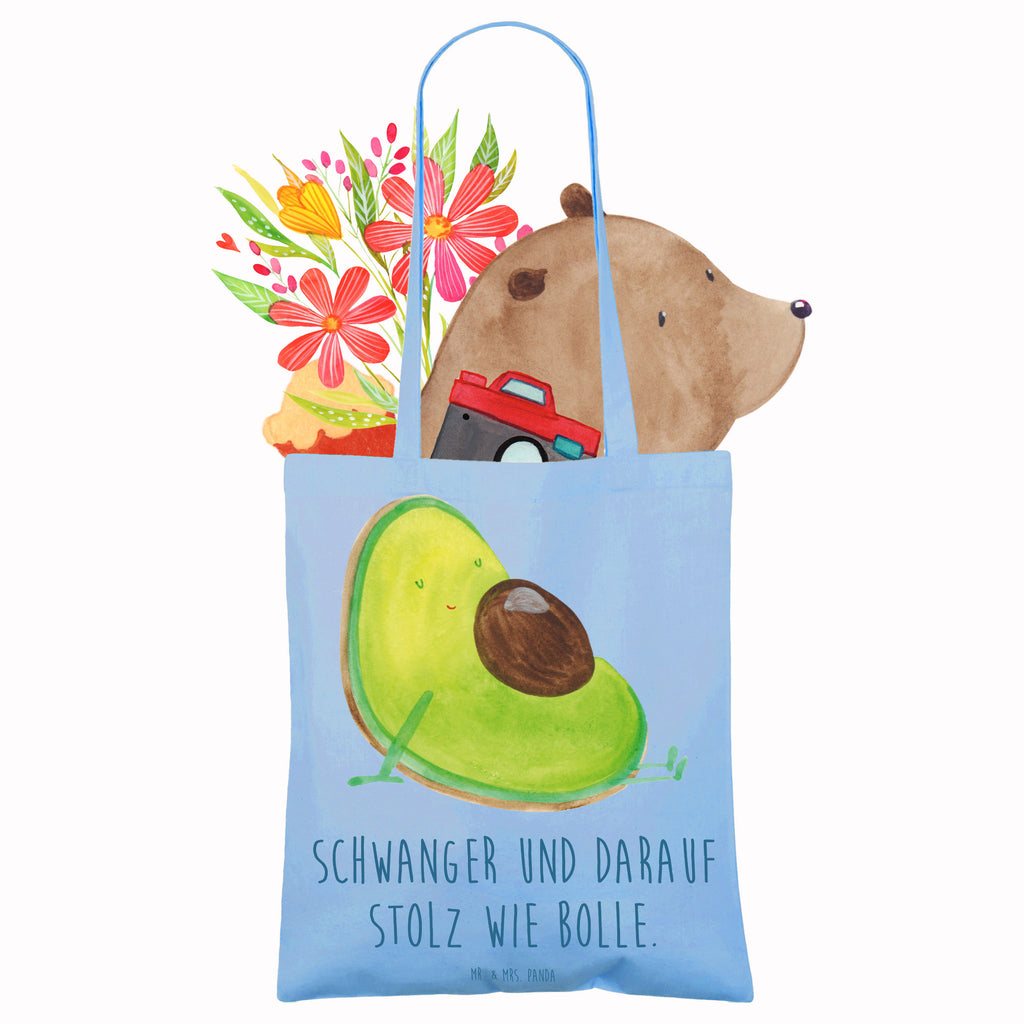 Tragetasche Avocado schwanger Beuteltasche, Beutel, Einkaufstasche, Jutebeutel, Stoffbeutel, Tasche, Shopper, Umhängetasche, Strandtasche, Schultertasche, Stofftasche, Tragetasche, Badetasche, Jutetasche, Einkaufstüte, Laptoptasche, Avocado, Veggie, Vegan, Gesund, schwanger, Schwangerschaft, Babyparty, Babyshower