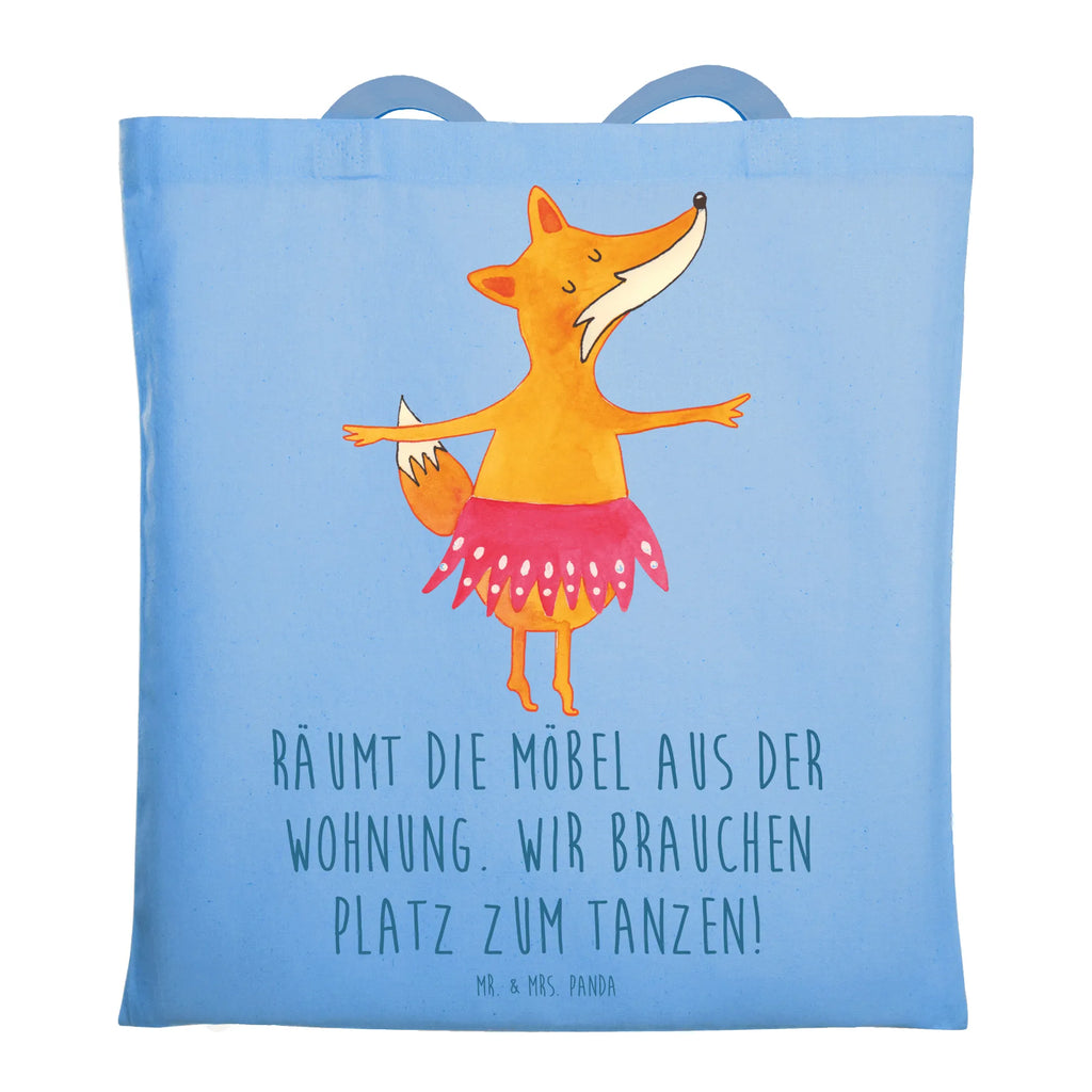 Tragetasche Fuchs Ballerina Beuteltasche, Beutel, Einkaufstasche, Jutebeutel, Stoffbeutel, Tasche, Shopper, Umhängetasche, Strandtasche, Schultertasche, Stofftasche, Tragetasche, Badetasche, Jutetasche, Einkaufstüte, Laptoptasche, Fuchs, Fuchs Spruch, Füchse, Füchsin, Ballerina, Ballett, Tänzerin, Tanzen, Party, Einladung, Geburtstag