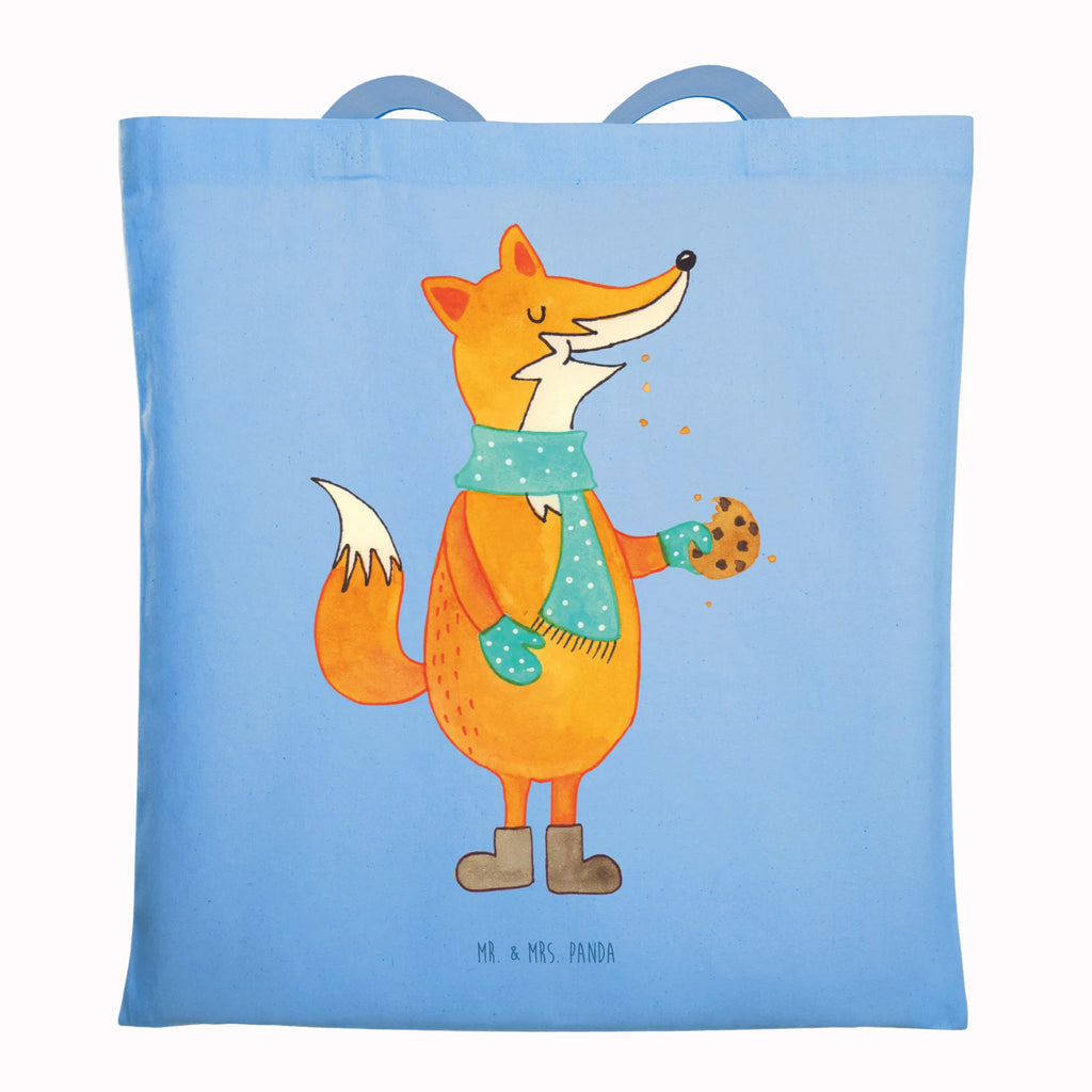 Tragetasche Fuchs Keks Beuteltasche, Beutel, Einkaufstasche, Jutebeutel, Stoffbeutel, Tasche, Shopper, Umhängetasche, Strandtasche, Schultertasche, Stofftasche, Tragetasche, Badetasche, Jutetasche, Einkaufstüte, Laptoptasche, Fuchs, Füchse, Backen Spruch, Kekse, Winter, Weihnachtszeit, Plätzchen, Liebe, Küche Deko