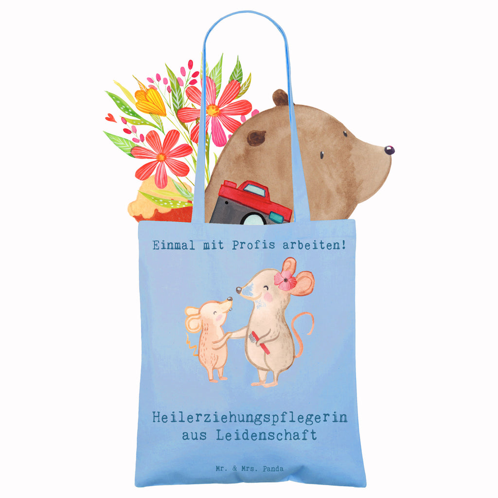 Tragetasche Heilerziehungspflegerin aus Leidenschaft Beuteltasche, Beutel, Einkaufstasche, Jutebeutel, Stoffbeutel, Tasche, Shopper, Umhängetasche, Strandtasche, Schultertasche, Stofftasche, Tragetasche, Badetasche, Jutetasche, Einkaufstüte, Laptoptasche, Beruf, Ausbildung, Jubiläum, Abschied, Rente, Kollege, Kollegin, Geschenk, Schenken, Arbeitskollege, Mitarbeiter, Firma, Danke, Dankeschön, Heilerziehungspflegerin, Heilpädagogin