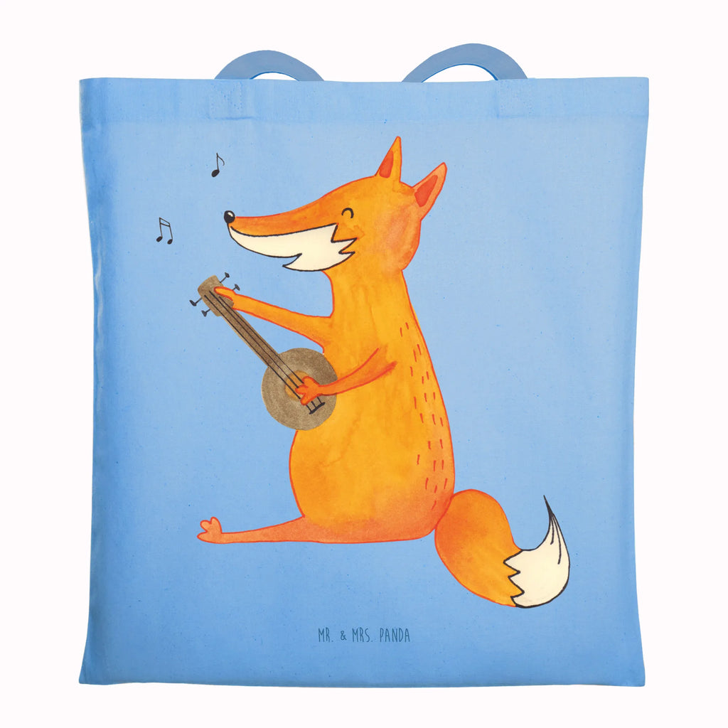 Tragetasche Fuchs Gitarre Beuteltasche, Beutel, Einkaufstasche, Jutebeutel, Stoffbeutel, Tasche, Shopper, Umhängetasche, Strandtasche, Schultertasche, Stofftasche, Tragetasche, Badetasche, Jutetasche, Einkaufstüte, Laptoptasche, Fuchs, Füchse, Geschenk Musiker, Musik Spruch, Musikerin, Sänger, Sängerin, Gitarre